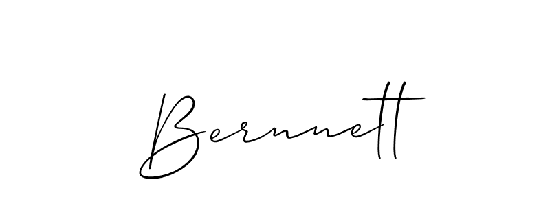 It looks lik you need a new signature style for name Bernnett. Design unique handwritten (Allison_Script) signature with our free signature maker in just a few clicks. Bernnett signature style 2 images and pictures png