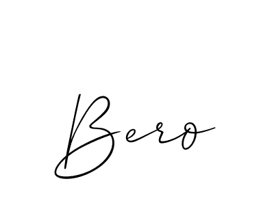 if you are searching for the best signature style for your name Bero. so please give up your signature search. here we have designed multiple signature styles  using Allison_Script. Bero signature style 2 images and pictures png