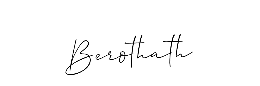 Once you've used our free online signature maker to create your best signature Allison_Script style, it's time to enjoy all of the benefits that Berothath name signing documents. Berothath signature style 2 images and pictures png