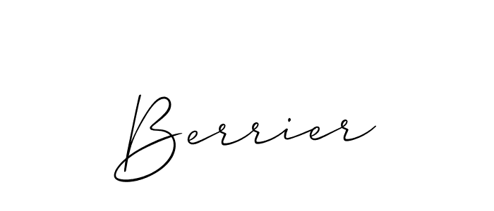 You can use this online signature creator to create a handwritten signature for the name Berrier. This is the best online autograph maker. Berrier signature style 2 images and pictures png