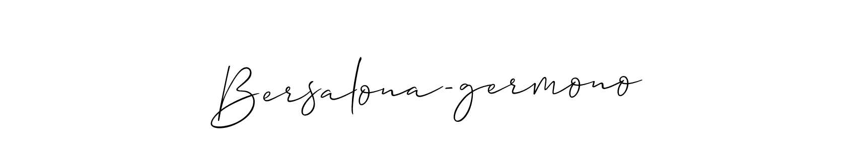 It looks lik you need a new signature style for name Bersalona-germono. Design unique handwritten (Allison_Script) signature with our free signature maker in just a few clicks. Bersalona-germono signature style 2 images and pictures png