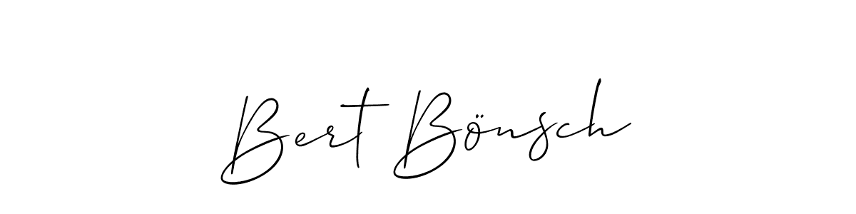 if you are searching for the best signature style for your name Bert Bönsch. so please give up your signature search. here we have designed multiple signature styles  using Allison_Script. Bert Bönsch signature style 2 images and pictures png