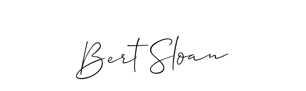 This is the best signature style for the Bert Sloan name. Also you like these signature font (Allison_Script). Mix name signature. Bert Sloan signature style 2 images and pictures png