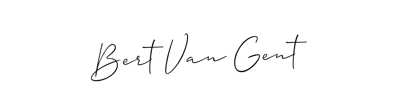 Design your own signature with our free online signature maker. With this signature software, you can create a handwritten (Allison_Script) signature for name Bert Van Gent. Bert Van Gent signature style 2 images and pictures png