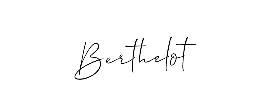 It looks lik you need a new signature style for name Berthelot. Design unique handwritten (Allison_Script) signature with our free signature maker in just a few clicks. Berthelot signature style 2 images and pictures png