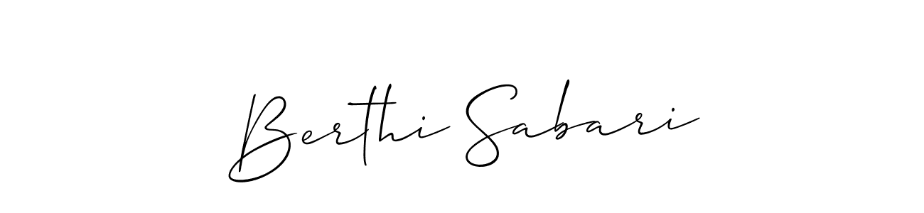 Once you've used our free online signature maker to create your best signature Allison_Script style, it's time to enjoy all of the benefits that Berthi Sabari name signing documents. Berthi Sabari signature style 2 images and pictures png