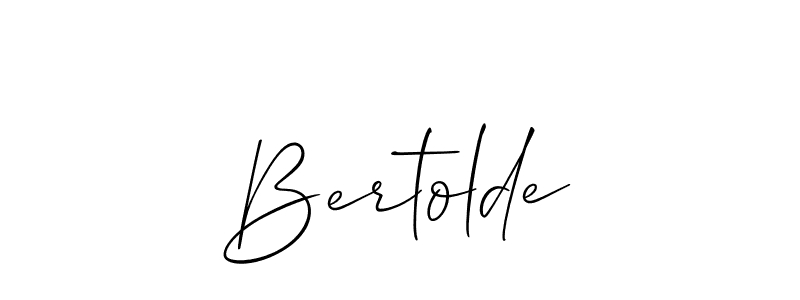 Make a short Bertolde signature style. Manage your documents anywhere anytime using Allison_Script. Create and add eSignatures, submit forms, share and send files easily. Bertolde signature style 2 images and pictures png