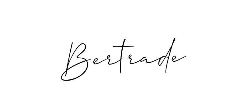 Make a beautiful signature design for name Bertrade. With this signature (Allison_Script) style, you can create a handwritten signature for free. Bertrade signature style 2 images and pictures png