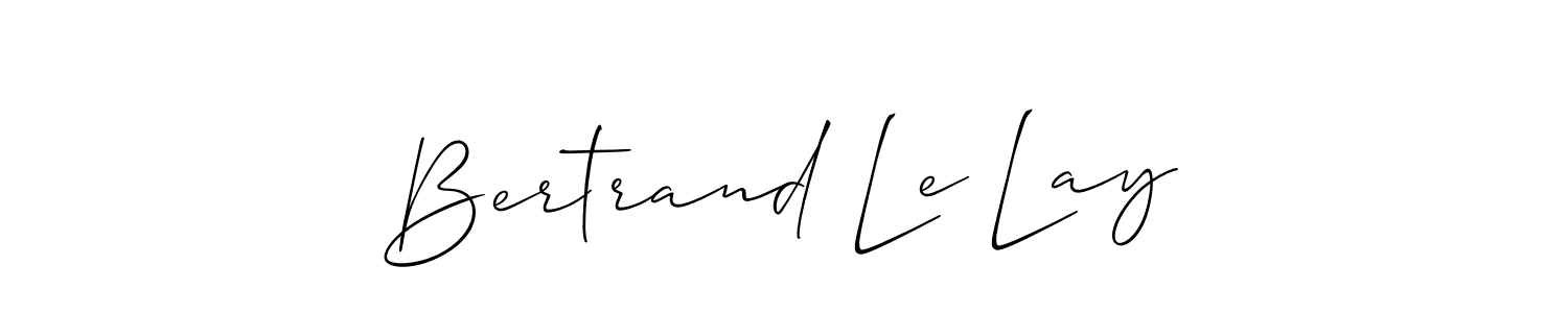 if you are searching for the best signature style for your name Bertrand Le Lay. so please give up your signature search. here we have designed multiple signature styles  using Allison_Script. Bertrand Le Lay signature style 2 images and pictures png