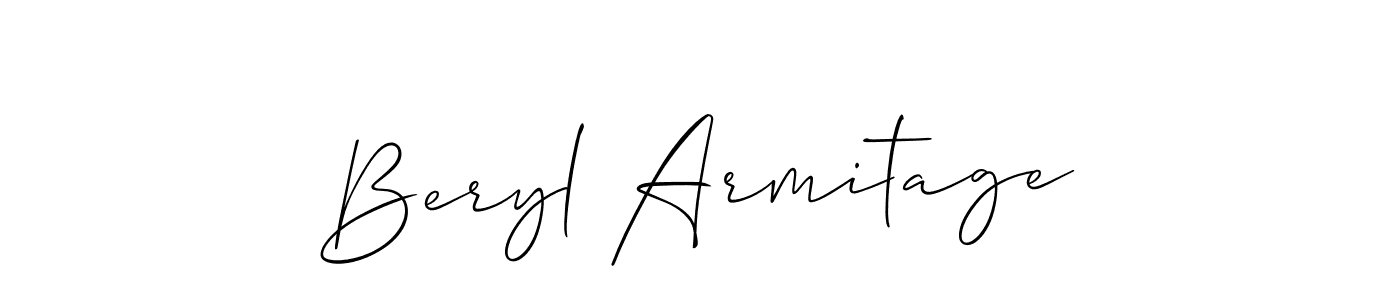 How to make Beryl Armitage name signature. Use Allison_Script style for creating short signs online. This is the latest handwritten sign. Beryl Armitage signature style 2 images and pictures png