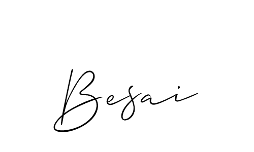 Make a beautiful signature design for name Besai. With this signature (Allison_Script) style, you can create a handwritten signature for free. Besai signature style 2 images and pictures png