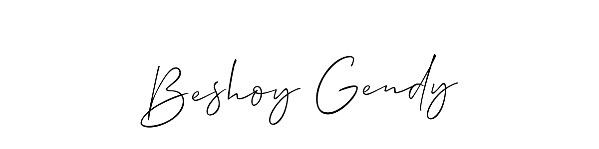 Make a short Beshoy Gendy signature style. Manage your documents anywhere anytime using Allison_Script. Create and add eSignatures, submit forms, share and send files easily. Beshoy Gendy signature style 2 images and pictures png