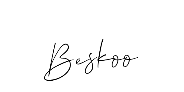 Create a beautiful signature design for name Beskoo. With this signature (Allison_Script) fonts, you can make a handwritten signature for free. Beskoo signature style 2 images and pictures png