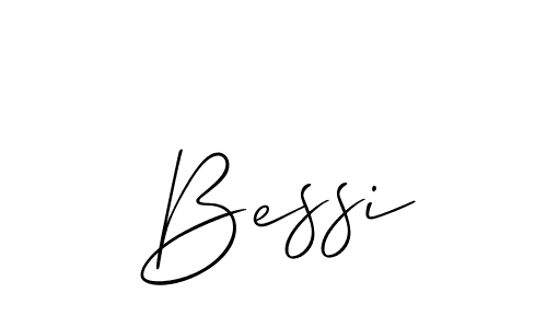 Use a signature maker to create a handwritten signature online. With this signature software, you can design (Allison_Script) your own signature for name Bessi. Bessi signature style 2 images and pictures png