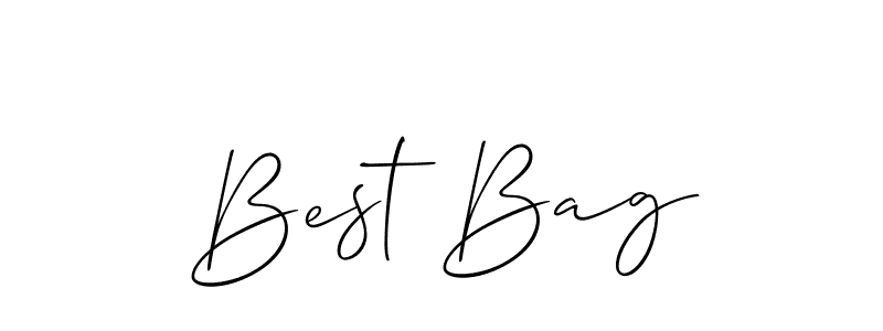 How to Draw Best Bag signature style? Allison_Script is a latest design signature styles for name Best Bag. Best Bag signature style 2 images and pictures png