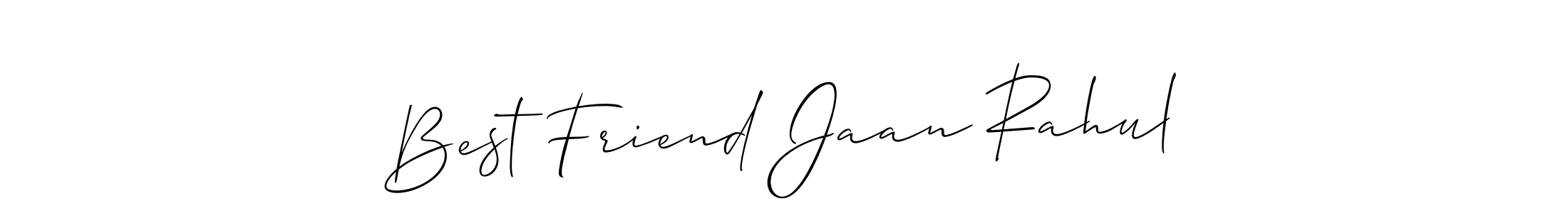 Also we have Best Friend Jaan Rahul name is the best signature style. Create professional handwritten signature collection using Allison_Script autograph style. Best Friend Jaan Rahul signature style 2 images and pictures png