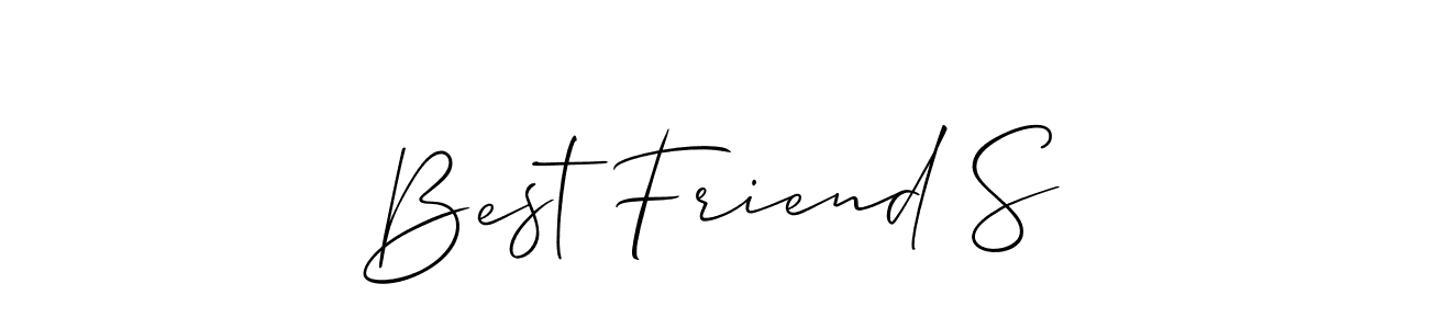 How to Draw Best Friend S signature style? Allison_Script is a latest design signature styles for name Best Friend S. Best Friend S signature style 2 images and pictures png