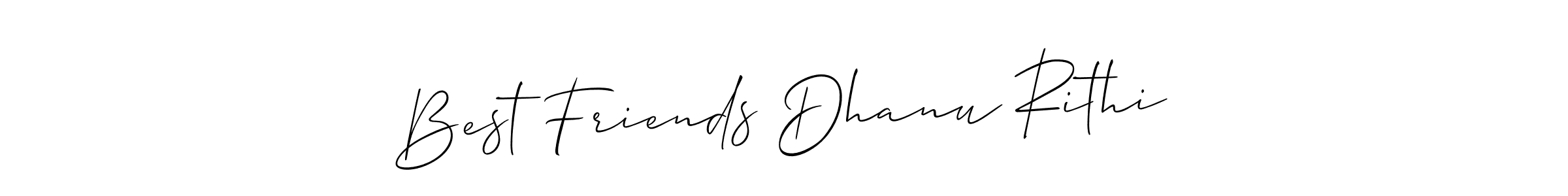 Create a beautiful signature design for name Best Friends Dhanu Rithi. With this signature (Allison_Script) fonts, you can make a handwritten signature for free. Best Friends Dhanu Rithi signature style 2 images and pictures png