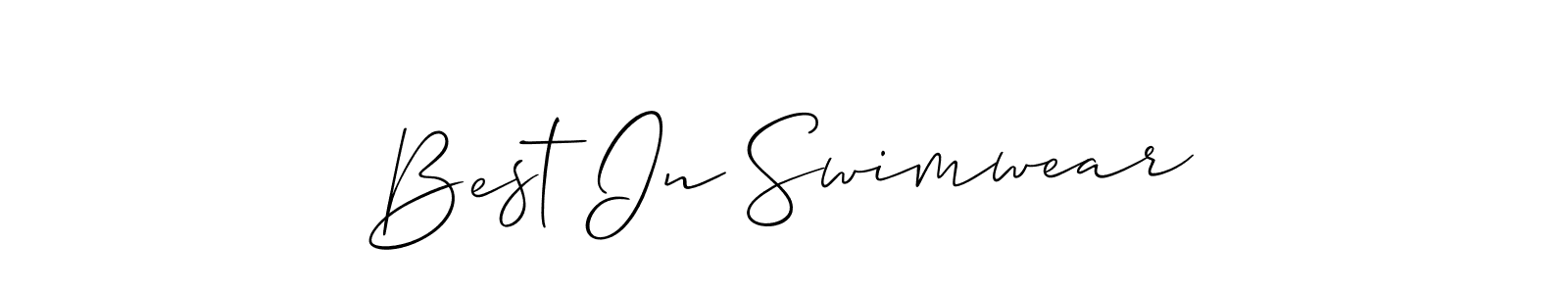 How to make Best In Swimwear name signature. Use Allison_Script style for creating short signs online. This is the latest handwritten sign. Best In Swimwear signature style 2 images and pictures png