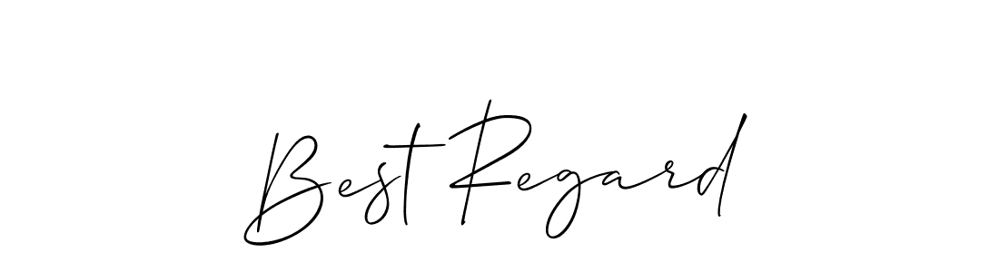 How to make Best Regard name signature. Use Allison_Script style for creating short signs online. This is the latest handwritten sign. Best Regard signature style 2 images and pictures png