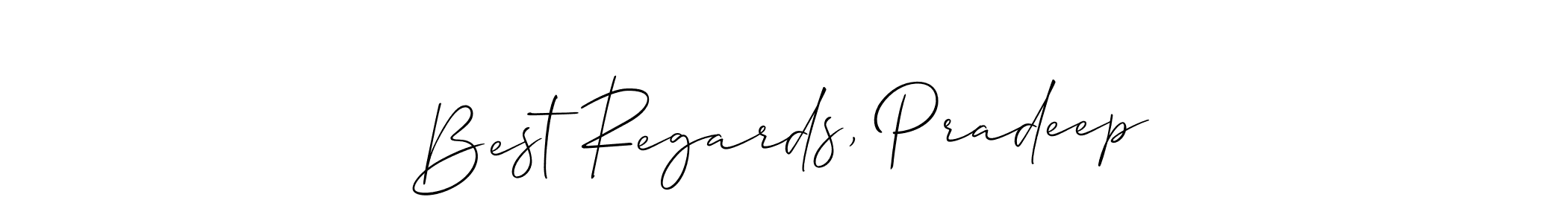 if you are searching for the best signature style for your name Best Regards, Pradeep. so please give up your signature search. here we have designed multiple signature styles  using Allison_Script. Best Regards, Pradeep signature style 2 images and pictures png