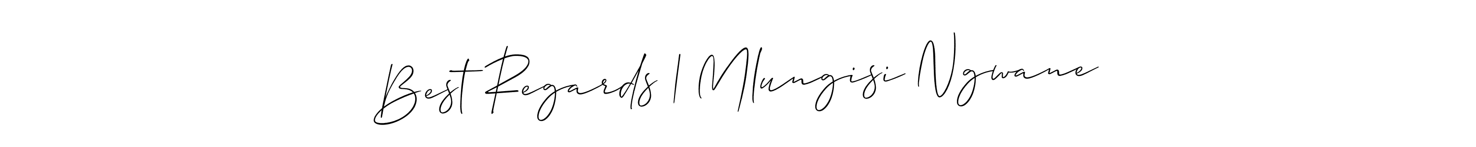 How to make Best Regards | Mlungisi Ngwane signature? Allison_Script is a professional autograph style. Create handwritten signature for Best Regards | Mlungisi Ngwane name. Best Regards | Mlungisi Ngwane signature style 2 images and pictures png