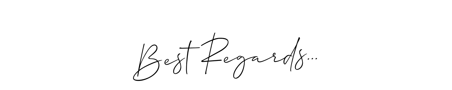 Create a beautiful signature design for name Best Regards.... With this signature (Allison_Script) fonts, you can make a handwritten signature for free. Best Regards... signature style 2 images and pictures png