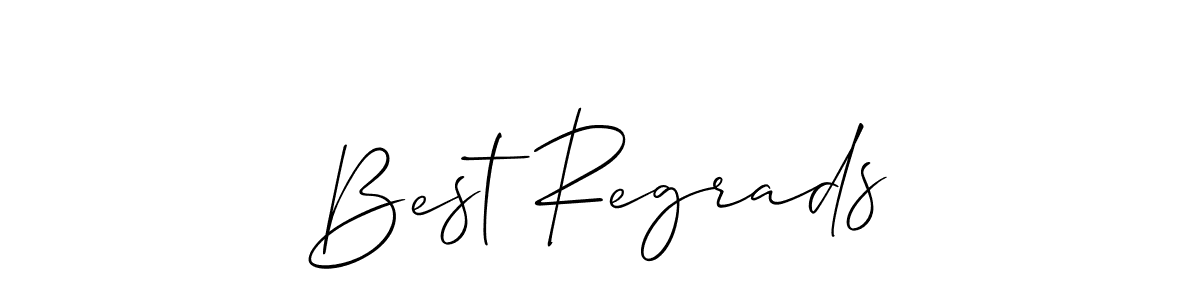 This is the best signature style for the Best Regrads name. Also you like these signature font (Allison_Script). Mix name signature. Best Regrads signature style 2 images and pictures png