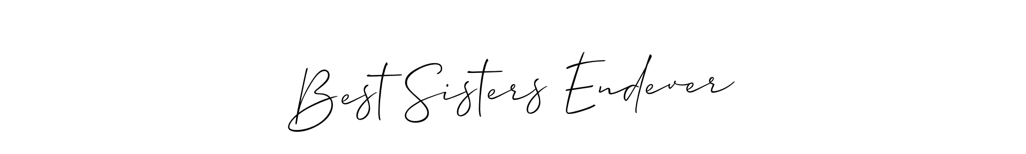 The best way (Allison_Script) to make a short signature is to pick only two or three words in your name. The name Best Sisters Endever include a total of six letters. For converting this name. Best Sisters Endever signature style 2 images and pictures png