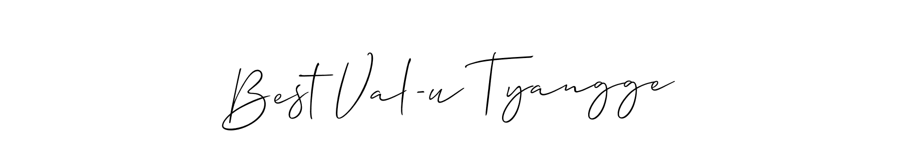 It looks lik you need a new signature style for name Best Val-u Tyangge. Design unique handwritten (Allison_Script) signature with our free signature maker in just a few clicks. Best Val-u Tyangge signature style 2 images and pictures png