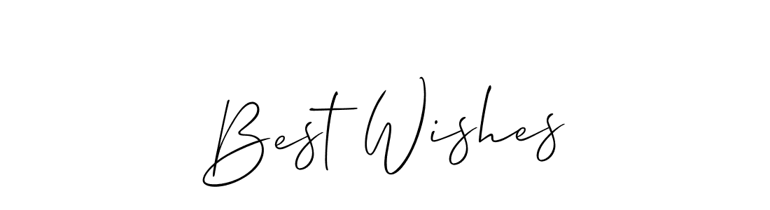 Create a beautiful signature design for name Best Wishes. With this signature (Allison_Script) fonts, you can make a handwritten signature for free. Best Wishes signature style 2 images and pictures png