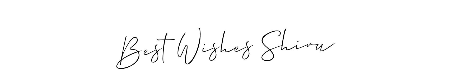 Make a beautiful signature design for name Best Wishes Shivu. Use this online signature maker to create a handwritten signature for free. Best Wishes Shivu signature style 2 images and pictures png