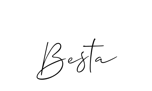 How to make Besta name signature. Use Allison_Script style for creating short signs online. This is the latest handwritten sign. Besta signature style 2 images and pictures png