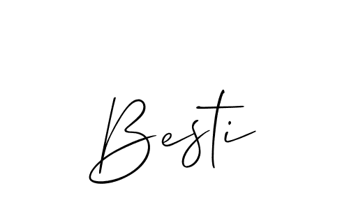 if you are searching for the best signature style for your name Besti. so please give up your signature search. here we have designed multiple signature styles  using Allison_Script. Besti signature style 2 images and pictures png