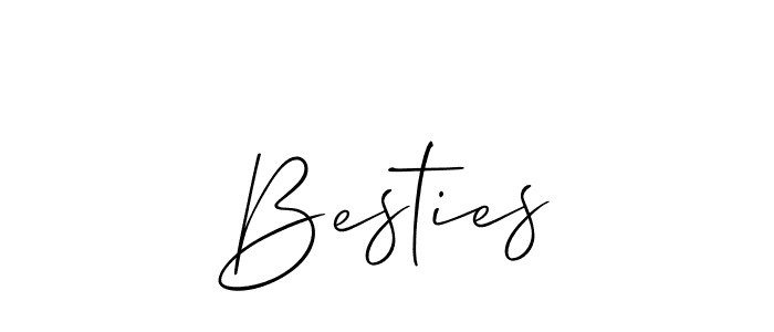 Also You can easily find your signature by using the search form. We will create Besties name handwritten signature images for you free of cost using Allison_Script sign style. Besties signature style 2 images and pictures png