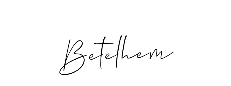 You should practise on your own different ways (Allison_Script) to write your name (Betelhem) in signature. don't let someone else do it for you. Betelhem signature style 2 images and pictures png