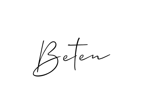 How to Draw Beten signature style? Allison_Script is a latest design signature styles for name Beten. Beten signature style 2 images and pictures png