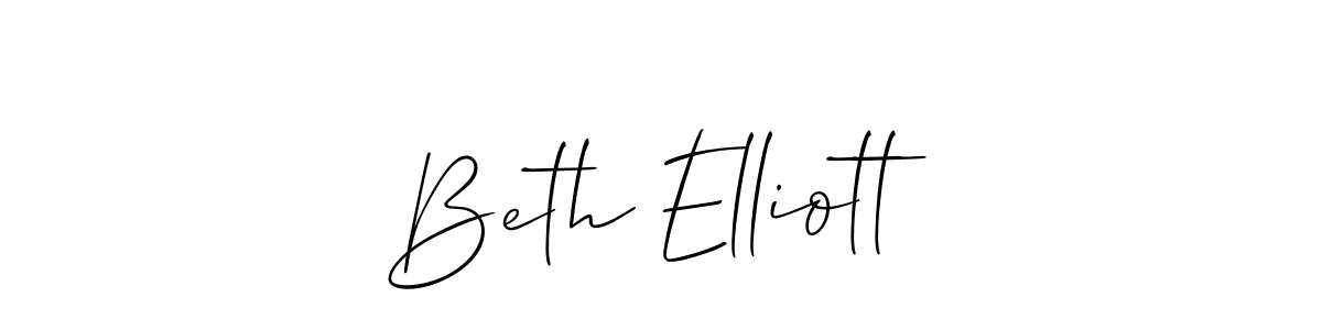 Beth Elliott stylish signature style. Best Handwritten Sign (Allison_Script) for my name. Handwritten Signature Collection Ideas for my name Beth Elliott. Beth Elliott signature style 2 images and pictures png