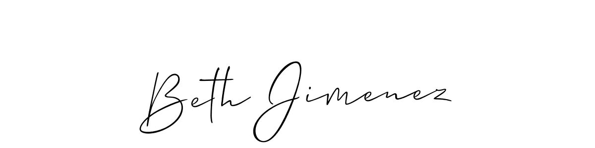 Similarly Allison_Script is the best handwritten signature design. Signature creator online .You can use it as an online autograph creator for name Beth Jimenez. Beth Jimenez signature style 2 images and pictures png