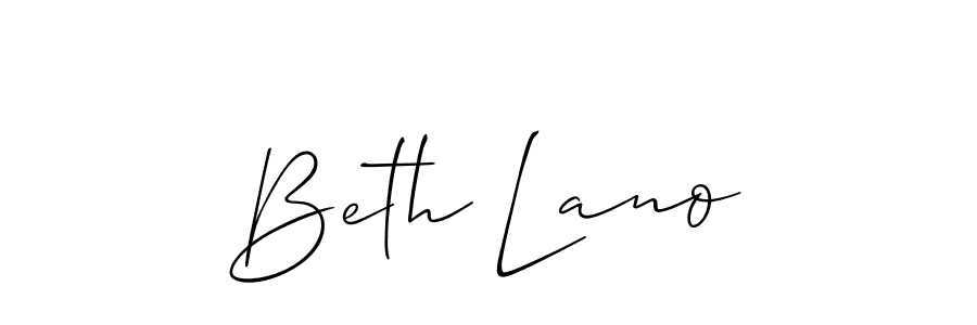 How to Draw Beth Lano signature style? Allison_Script is a latest design signature styles for name Beth Lano. Beth Lano signature style 2 images and pictures png