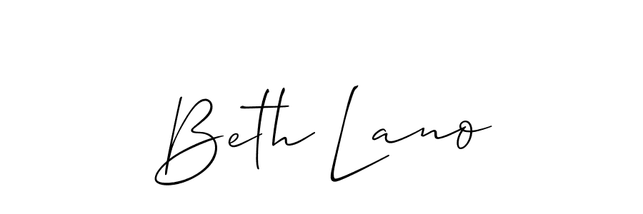 Similarly Allison_Script is the best handwritten signature design. Signature creator online .You can use it as an online autograph creator for name Beth Lano. Beth Lano signature style 2 images and pictures png
