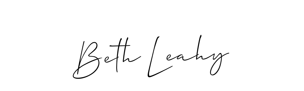 Similarly Allison_Script is the best handwritten signature design. Signature creator online .You can use it as an online autograph creator for name Beth Leahy. Beth Leahy signature style 2 images and pictures png