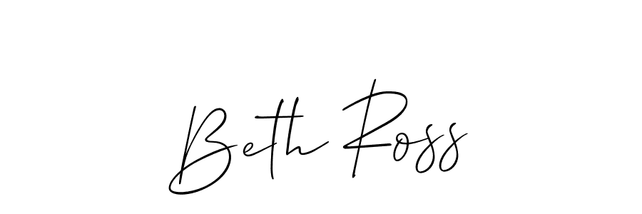 Use a signature maker to create a handwritten signature online. With this signature software, you can design (Allison_Script) your own signature for name Beth Ross. Beth Ross signature style 2 images and pictures png