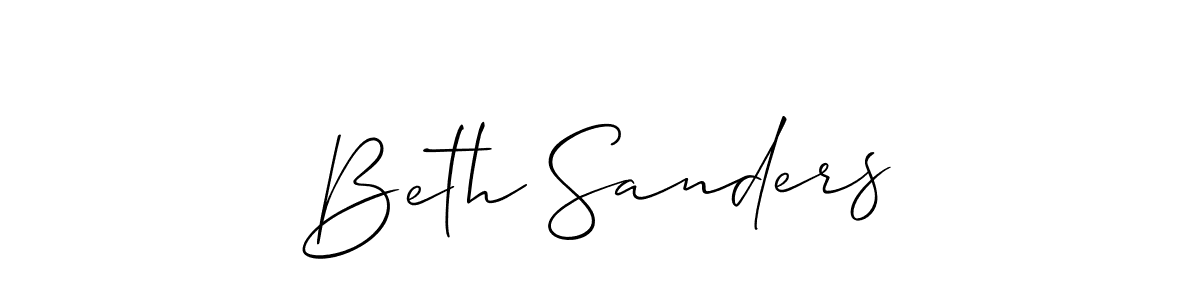 Make a beautiful signature design for name Beth Sanders. Use this online signature maker to create a handwritten signature for free. Beth Sanders signature style 2 images and pictures png