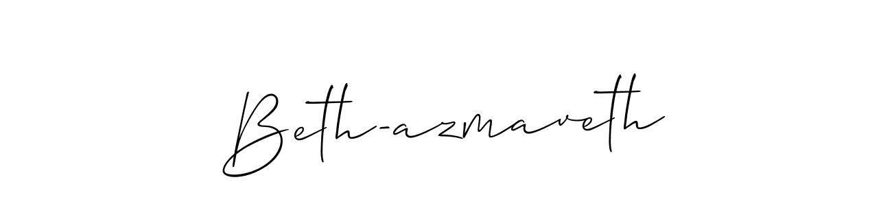 Design your own signature with our free online signature maker. With this signature software, you can create a handwritten (Allison_Script) signature for name Beth-azmaveth. Beth-azmaveth signature style 2 images and pictures png