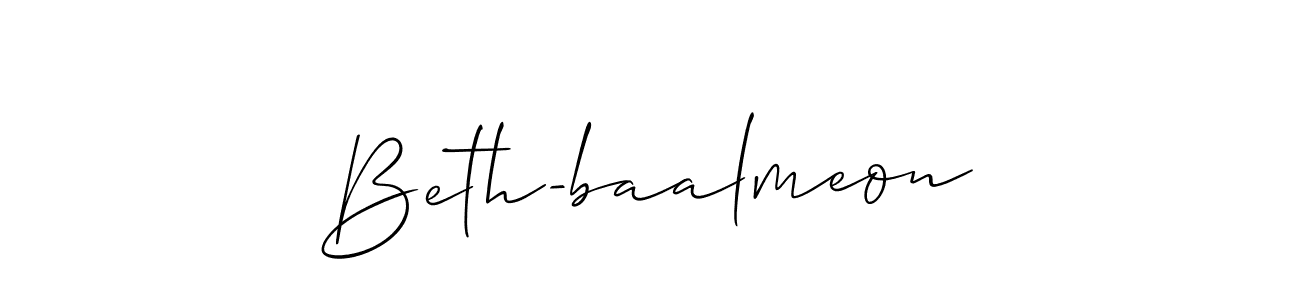 Create a beautiful signature design for name Beth-baalmeon. With this signature (Allison_Script) fonts, you can make a handwritten signature for free. Beth-baalmeon signature style 2 images and pictures png