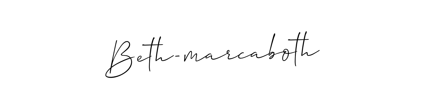Use a signature maker to create a handwritten signature online. With this signature software, you can design (Allison_Script) your own signature for name Beth-marcaboth. Beth-marcaboth signature style 2 images and pictures png