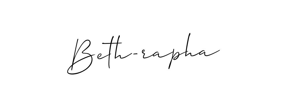 Also we have Beth-rapha name is the best signature style. Create professional handwritten signature collection using Allison_Script autograph style. Beth-rapha signature style 2 images and pictures png