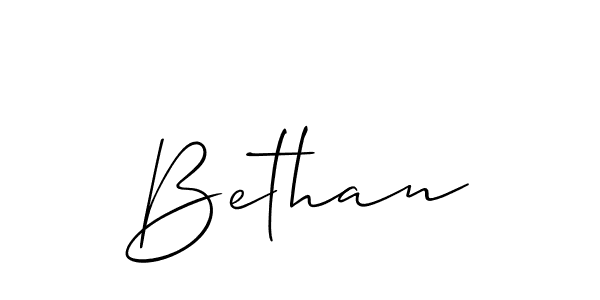 Make a short Bethan signature style. Manage your documents anywhere anytime using Allison_Script. Create and add eSignatures, submit forms, share and send files easily. Bethan signature style 2 images and pictures png