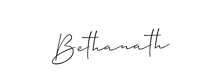 Make a beautiful signature design for name Bethanath. With this signature (Allison_Script) style, you can create a handwritten signature for free. Bethanath signature style 2 images and pictures png